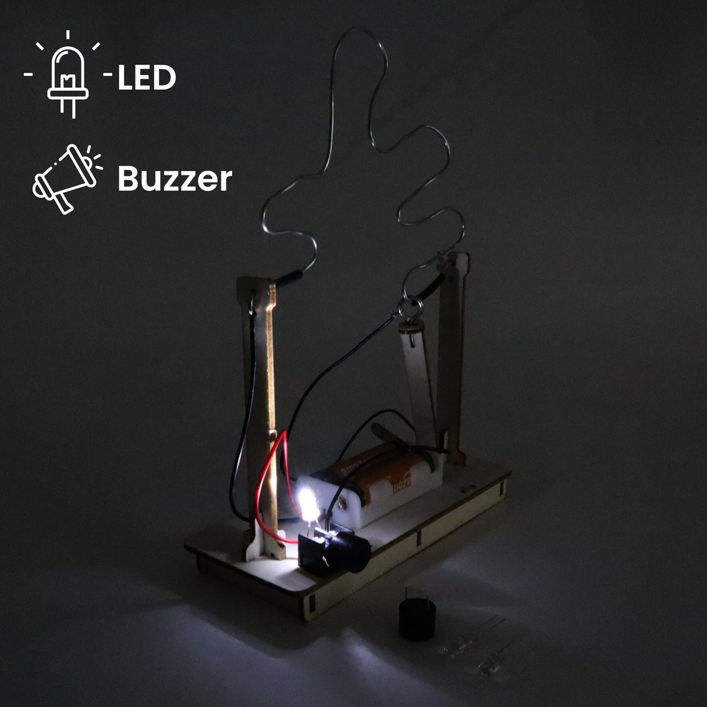 Buzz Wire Game DIY Kit | Educational STEM Toy for Kids Ages 8+ - Niksstuff