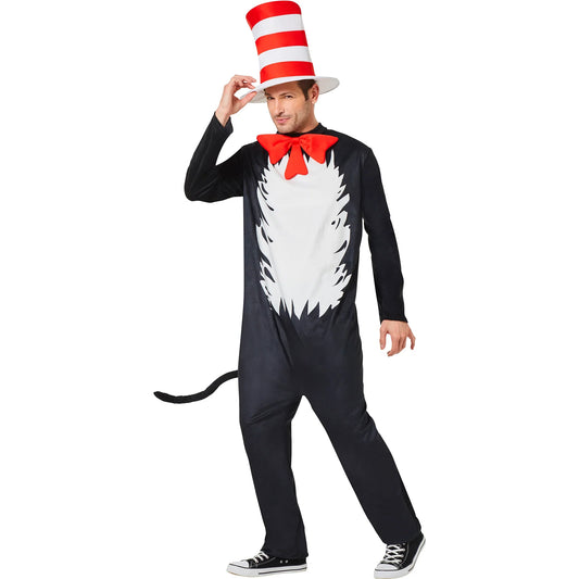 Dr. Seuss The Cat in the Hat Adult Union Suit Costume