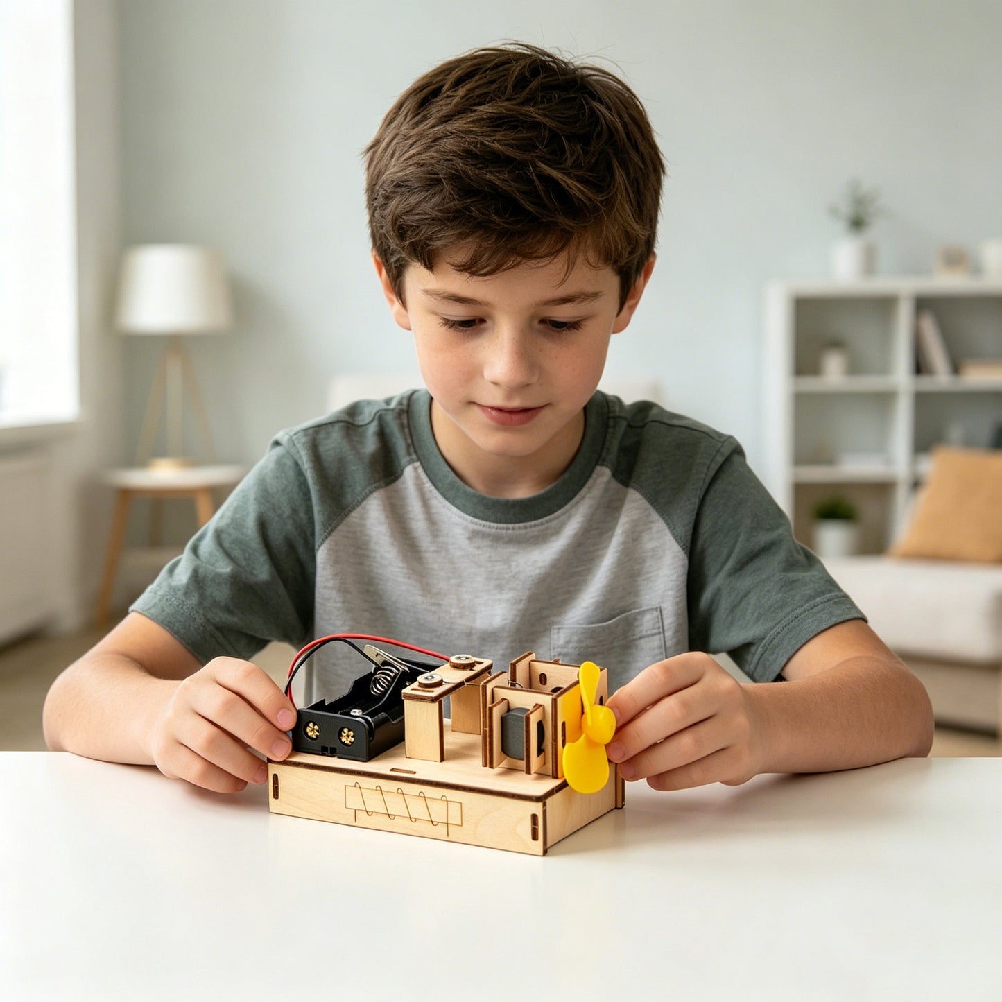 Electric Motor DIY Kit | Electromagnetism STEM Toy for Kids 8+ - Niksstuff