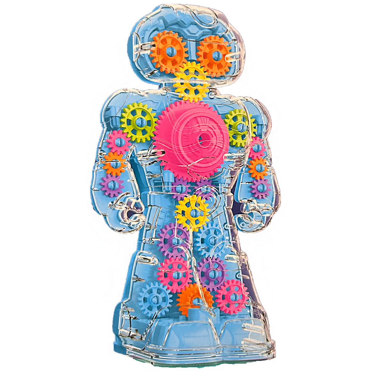Gear Robot Toy - Light-Up Electric Toy with Music and Spinning Gears