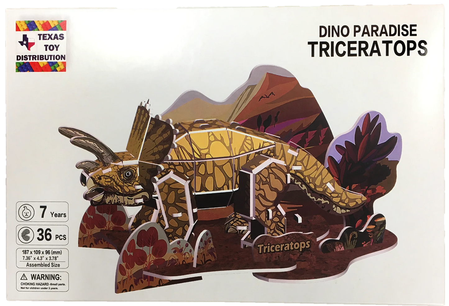 3D Dinosaur Foam Puzzle | EPS Foam | 6 Styles | T-Rex, Triceratops, Stegosaurus & More