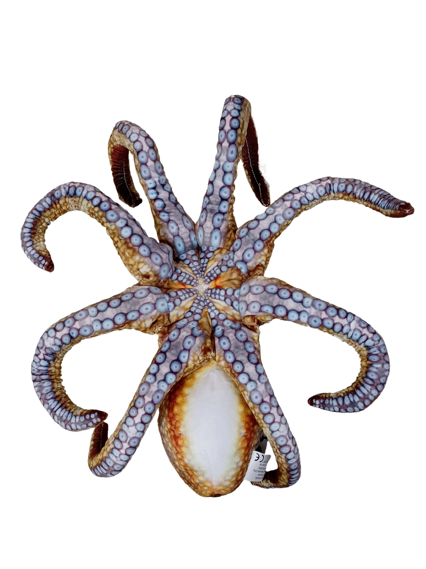 Realistic Octopus Plush Stuffed Animal | 10" Curled | 18" Extended Tentacles