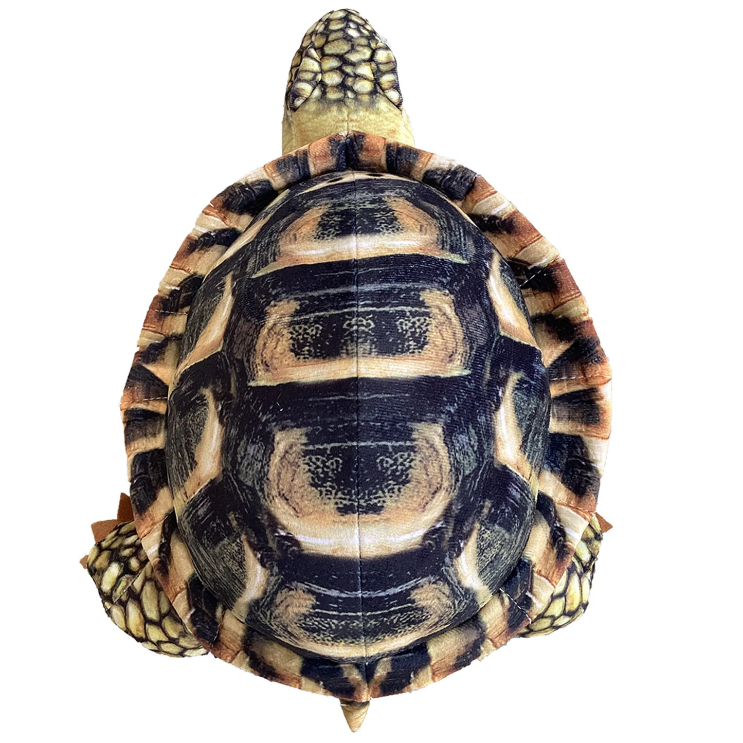 African Spurred Tortoise Plush Stuffed Animal | 13" | Realistic Shell Detail | Sulcata Tortoise Toy