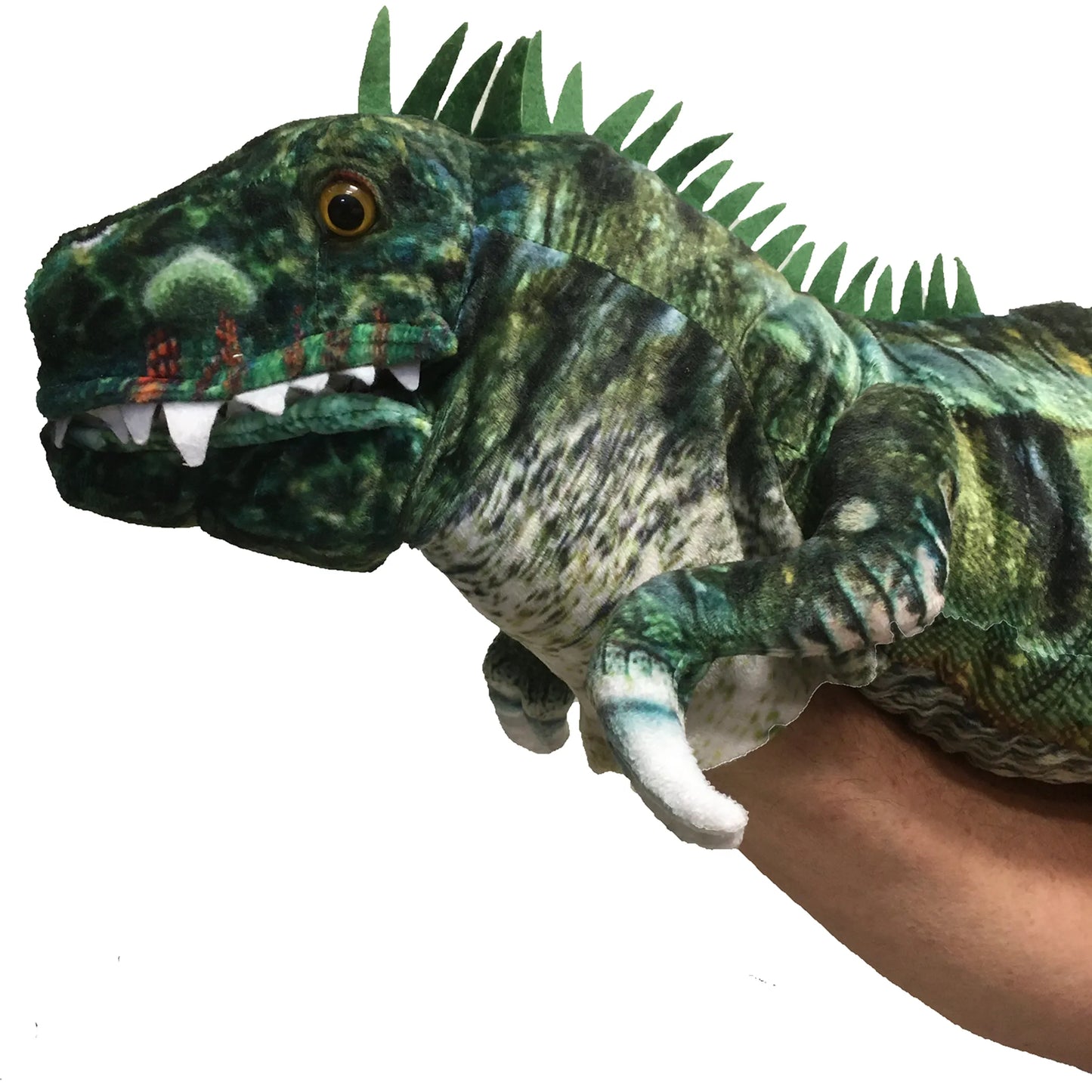 "Rizzo" Dinosaur Plush Hand Puppet | 35" | Giant Animated Puppet | Storytelling & Performance Toy
