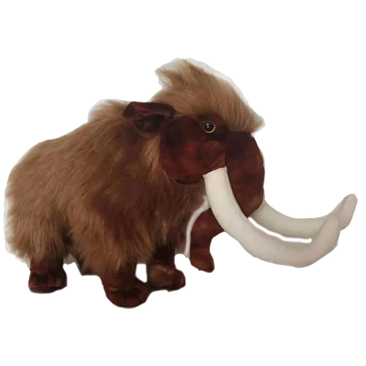 Woolly Mammoth Plush Stuffed Animal | 16.5" | 3" Tusks | Prehistoric Wildlife Toy
