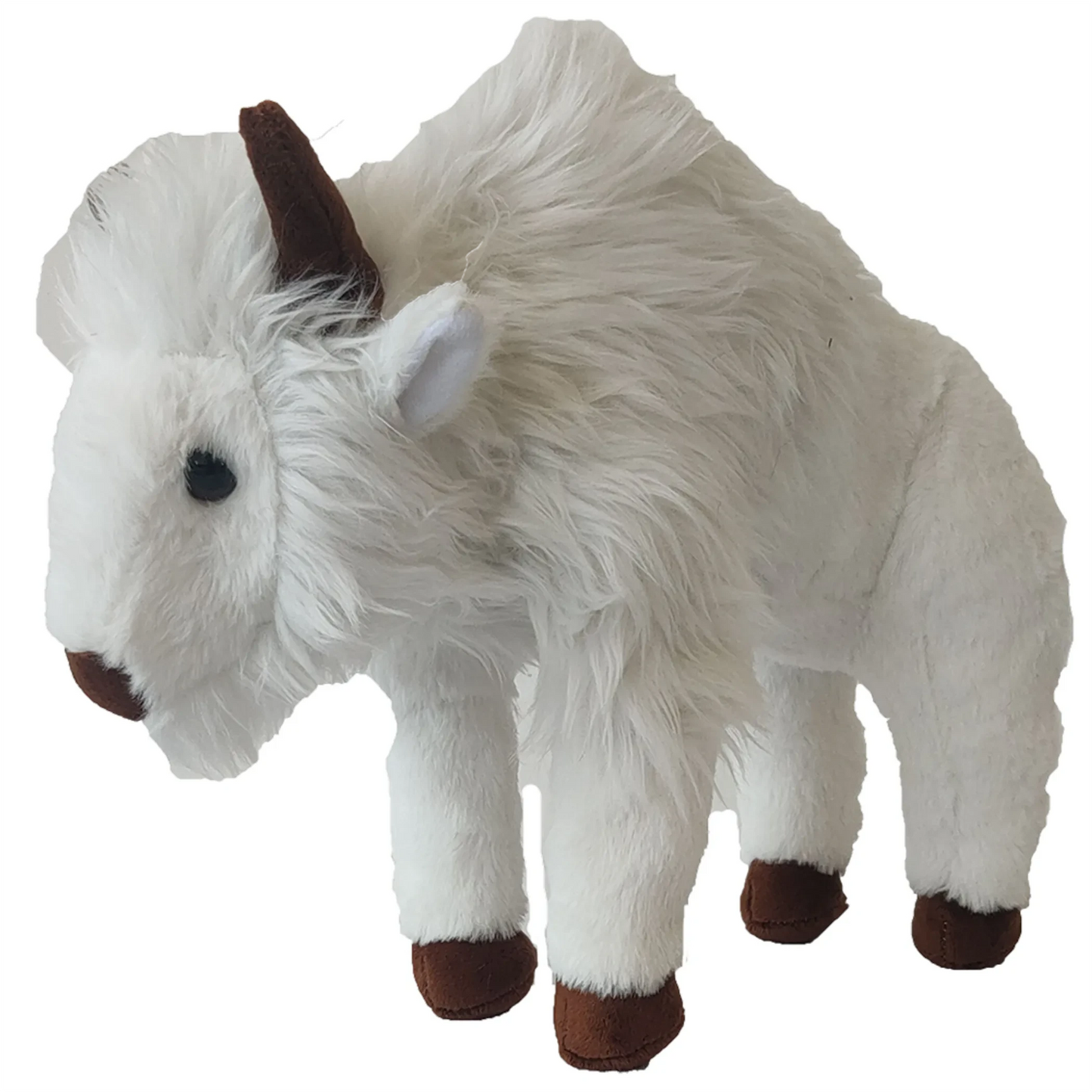 White Buffalo Plush Stuffed Animal | 13" | Sacred Native American Symbol | Educational Hang Tag