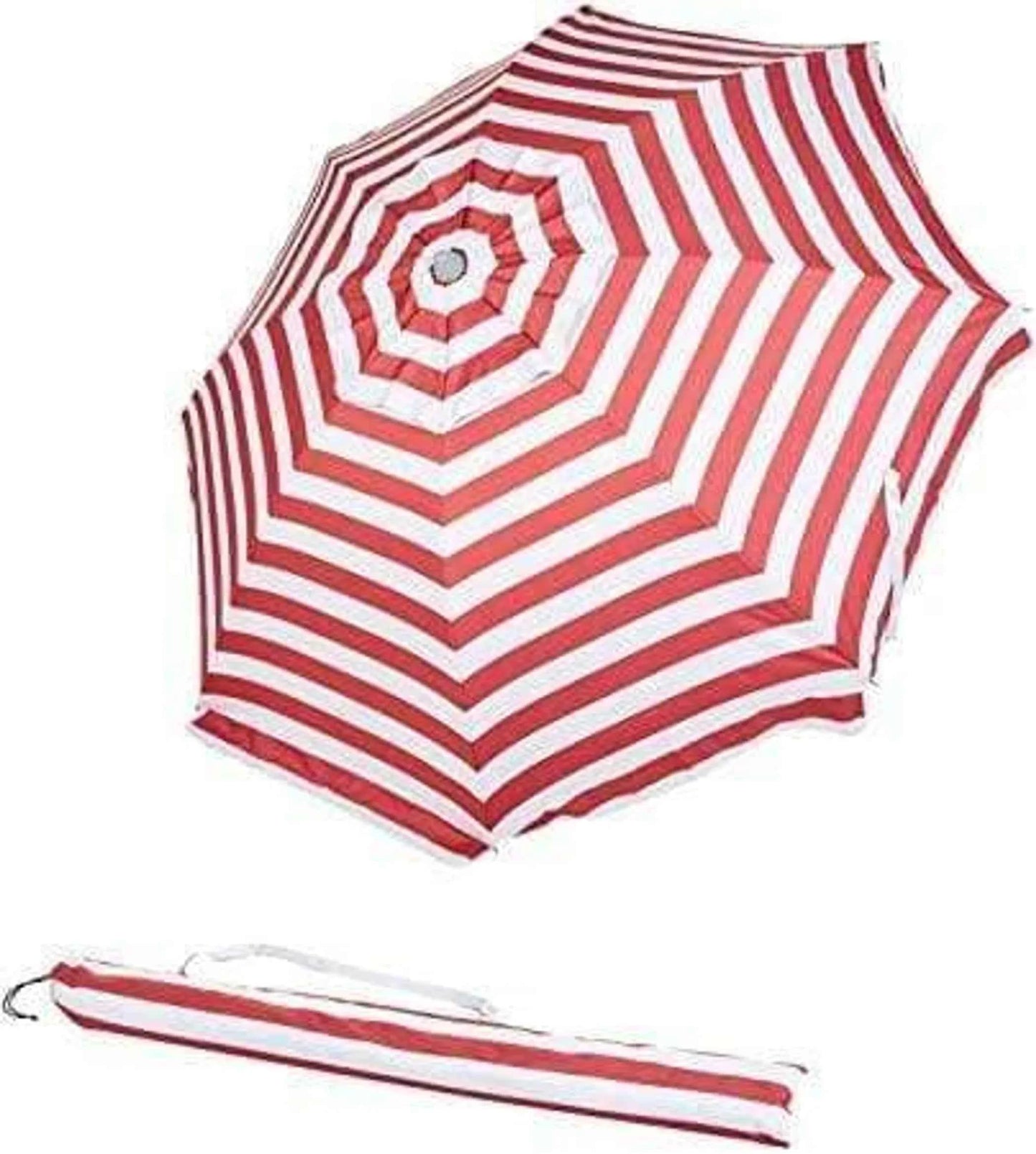 SHELTA Noosa Beach Umbrella – UPF 50+, 180cm Canopy, Tilt & Screw-In Base