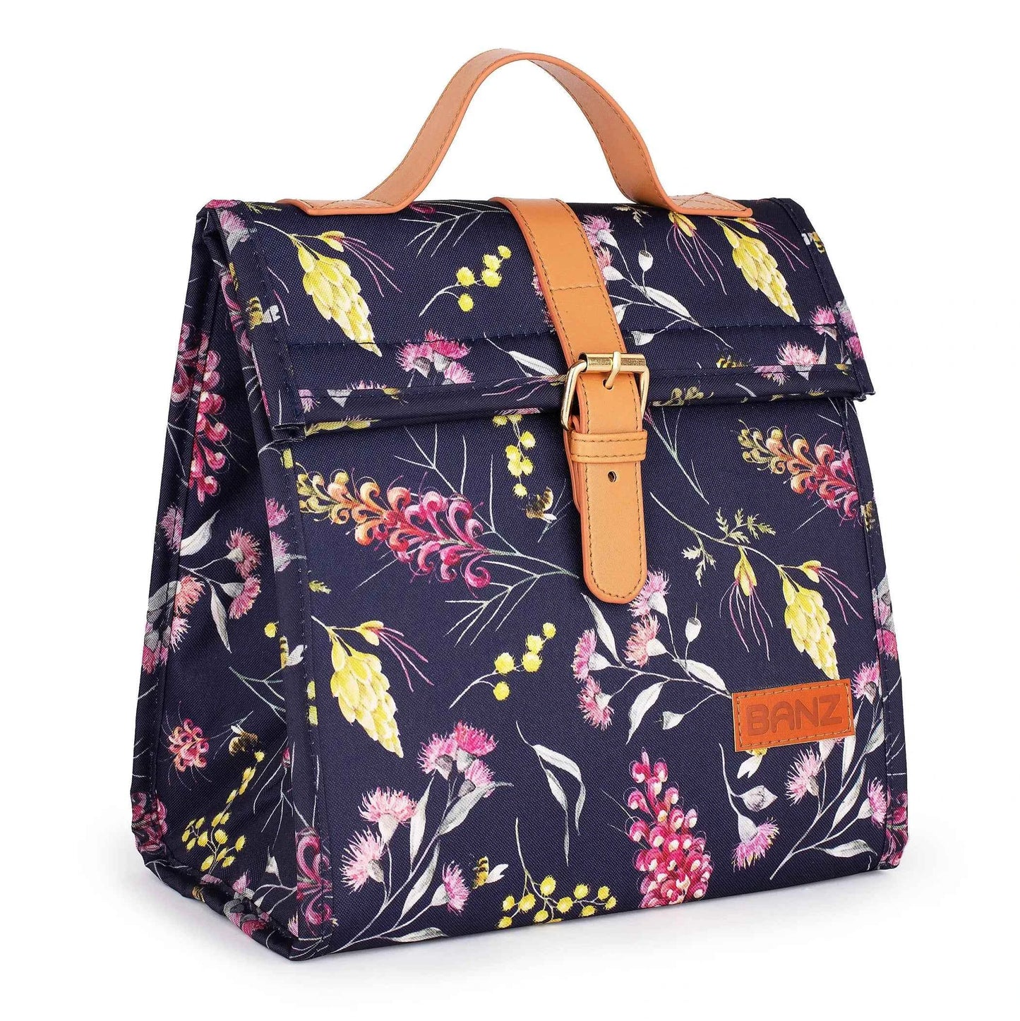 BANZ Insulated Lunch Cooler Bag – Eco-Friendly, Australian Floral Design