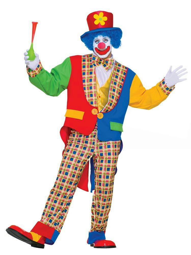Clown On The Town Adult Costume - Standard Size
