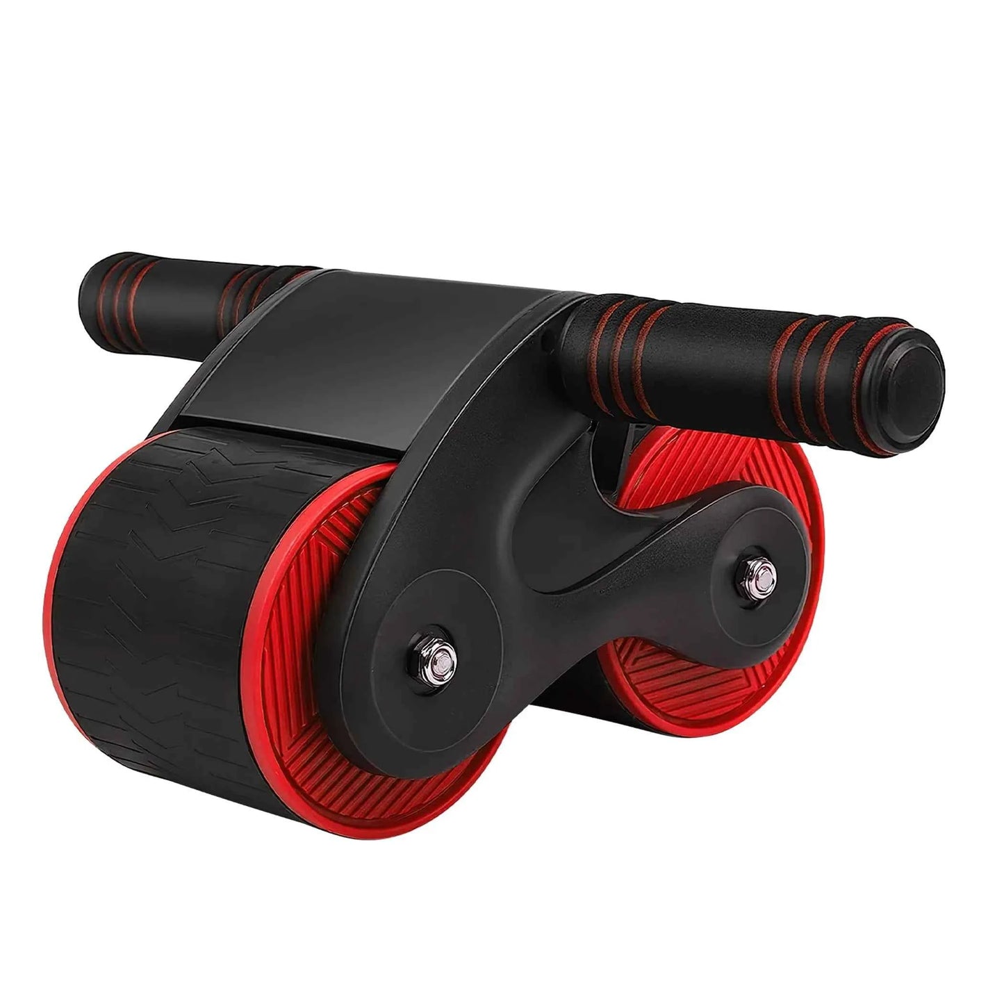 AB Roller Wheel | Auto-Rebound | Anti-Slip Double Wheels | Phone Holder & Knee Pad | 440 lb Capacity
