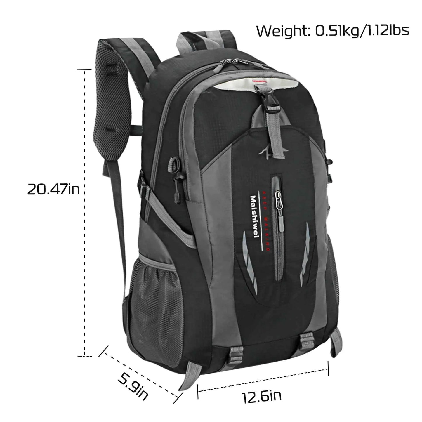 Waterproof Daypack for Outdoor Adventures - 36L Lightweight Hiking Backpack