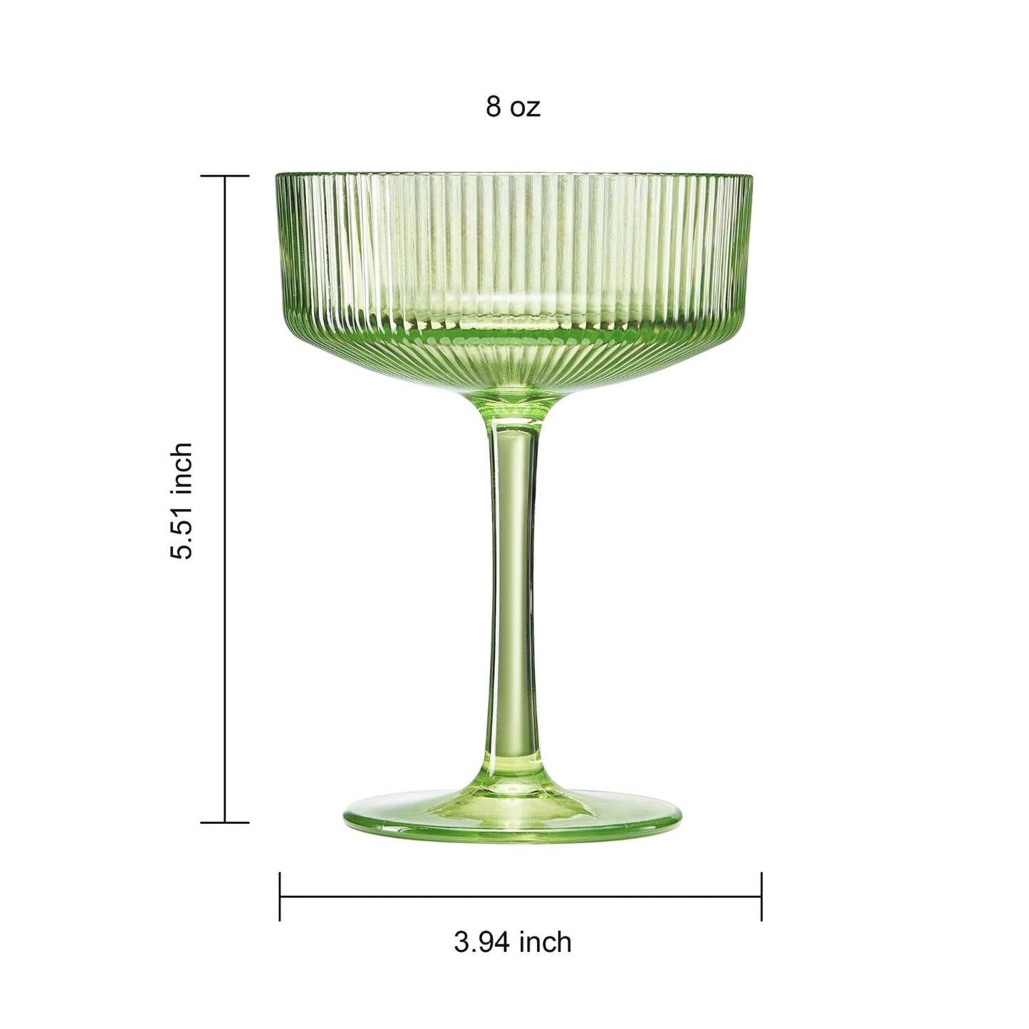 Madrid Acrylic Champagne Coupe Glasses | Set of 8 | 8oz | Shatterproof | Indoor & Outdoor | Khen Site - Niksstuff