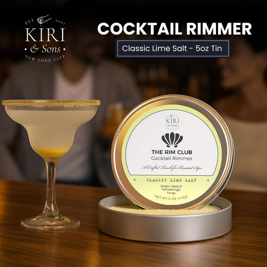 Kiri & Sons Classic Lime Margarita Salt Rimmer – Cocktail Rim Salt | 5oz Tin