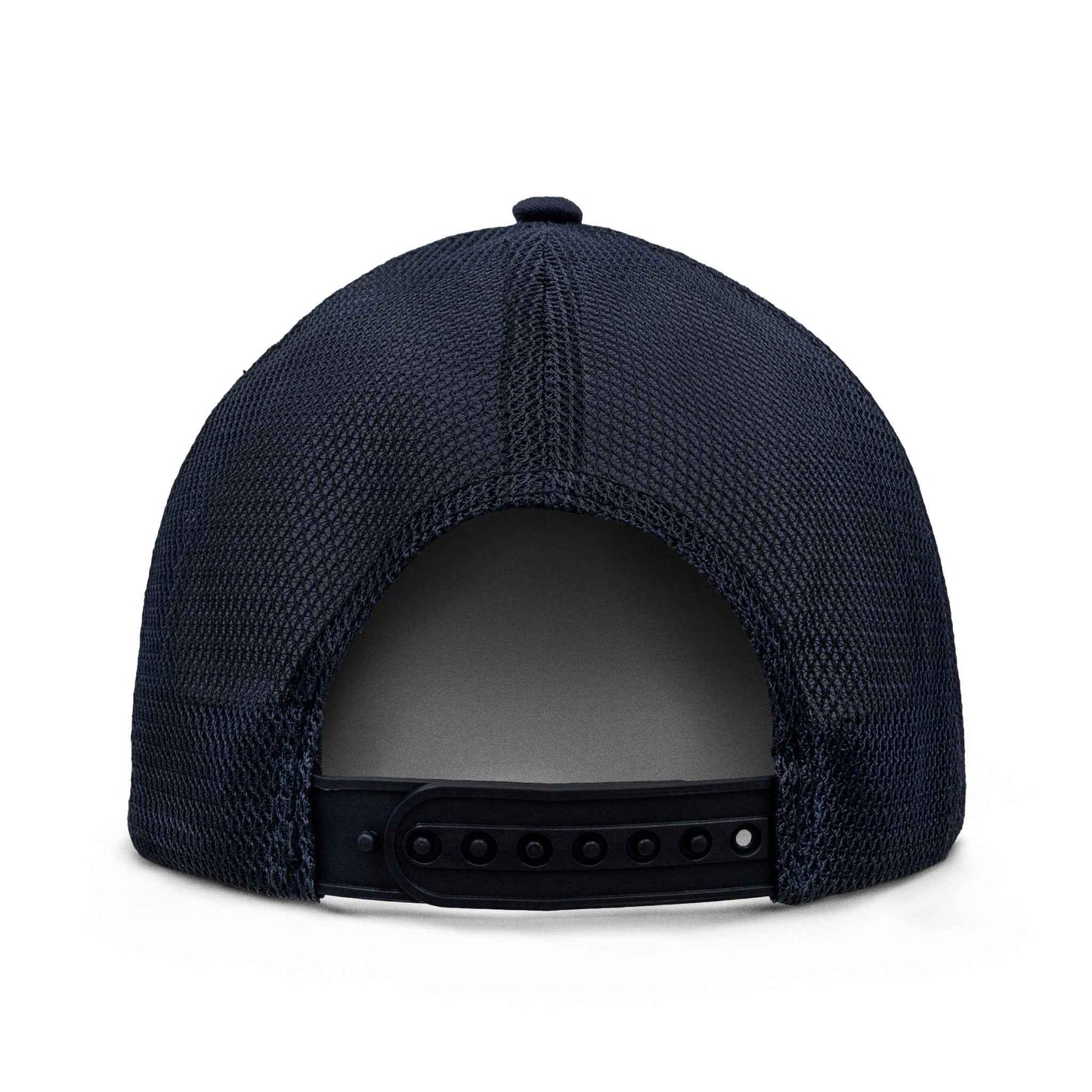 USPS Mr. ZIP Embroidered Mesh Back Trucker Hat | Gray & Navy