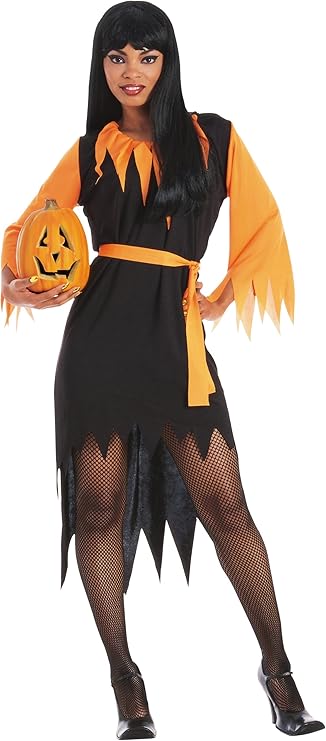 Pumpkin Witch Vampiress Adult Costume - Standard Size 14