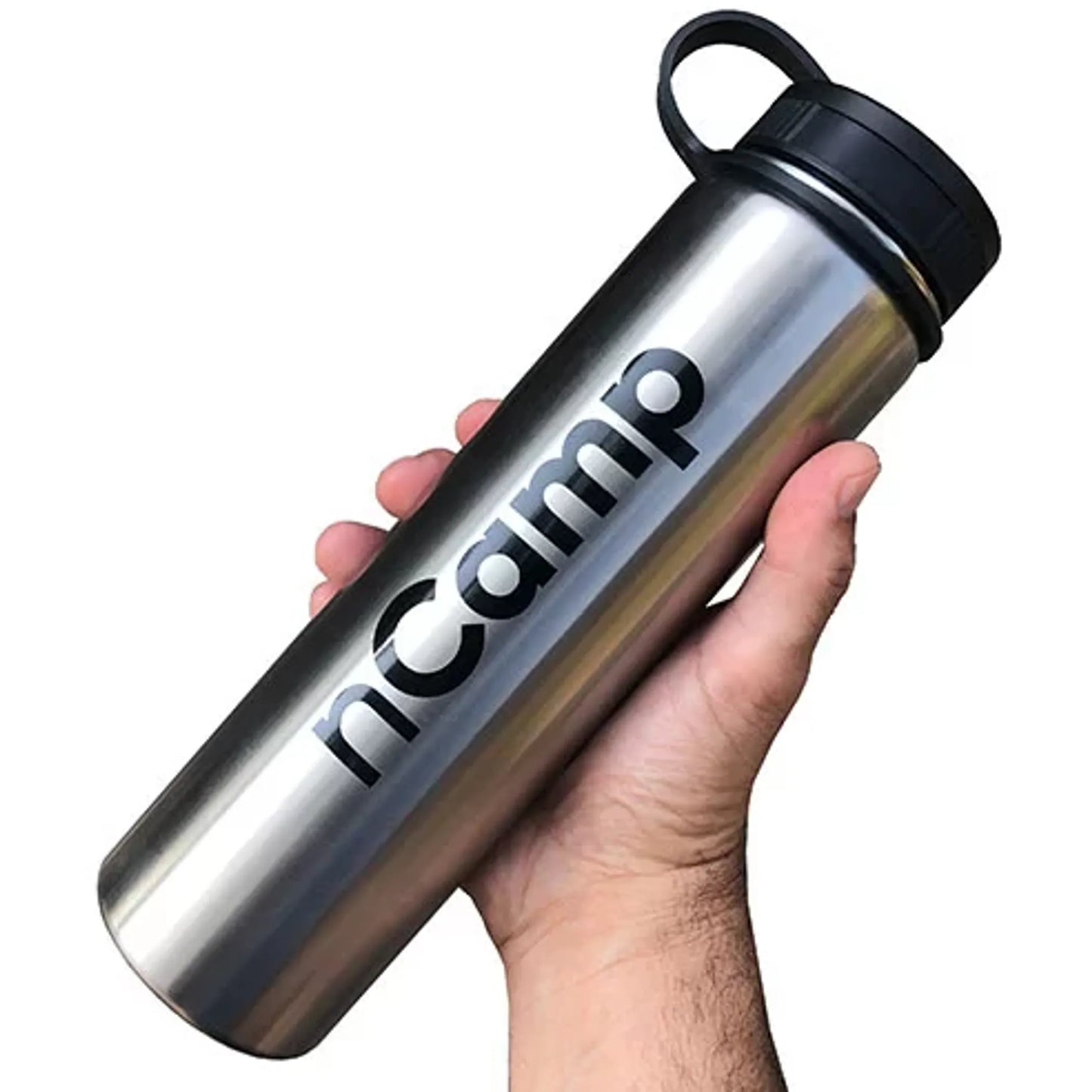 Ncamp Insulated Water Bottle | 24 oz Stainless Steel | Cold 24 Hrs, Hot 5 Hrs | Wide Mouth