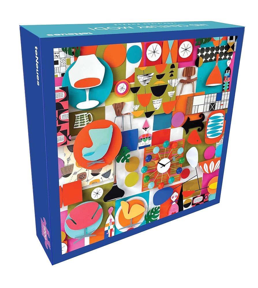 teNeues Mid Century Mod 1000-Piece Jigsaw Puzzle 20x20 Inch