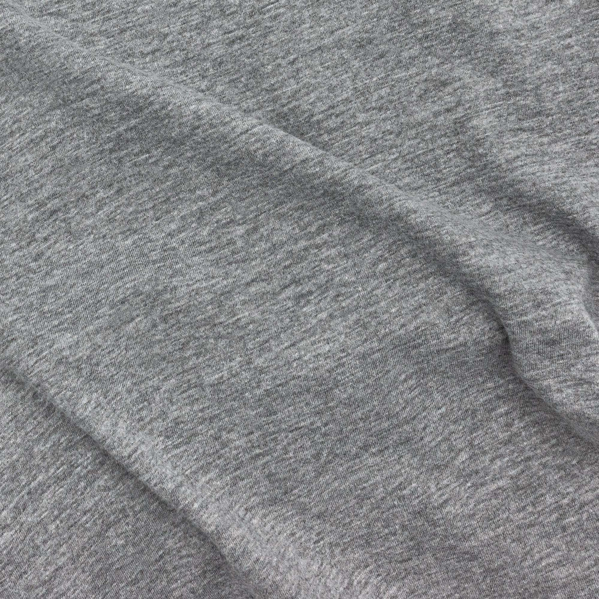 Heather gray T-shirt fabric texture close-up