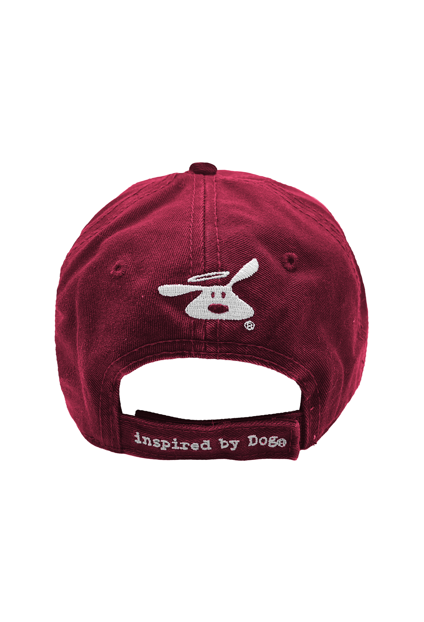 Dog is Good — Coffee and My Dog Hat | Patch Design | Red-Maroon | Velcro Strap