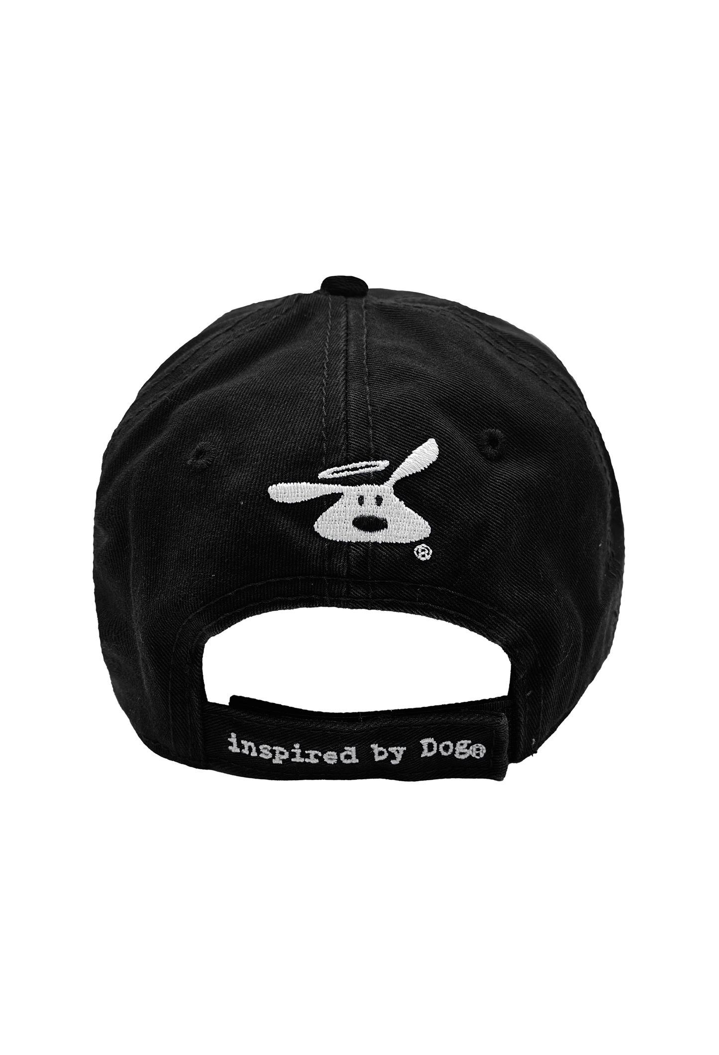 Dog is Good — Signature Hat | Black | Low Profile Bull Denim Cotton | Velcro Strap