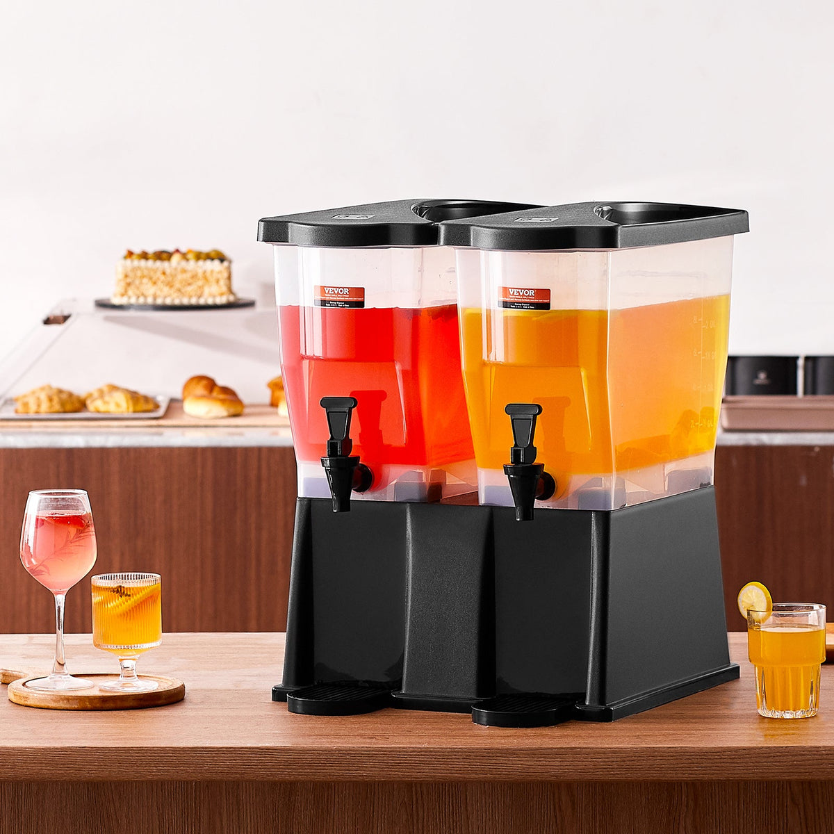 3 Gallon Beverage Dispenser with Stand, Spigot & Lid
