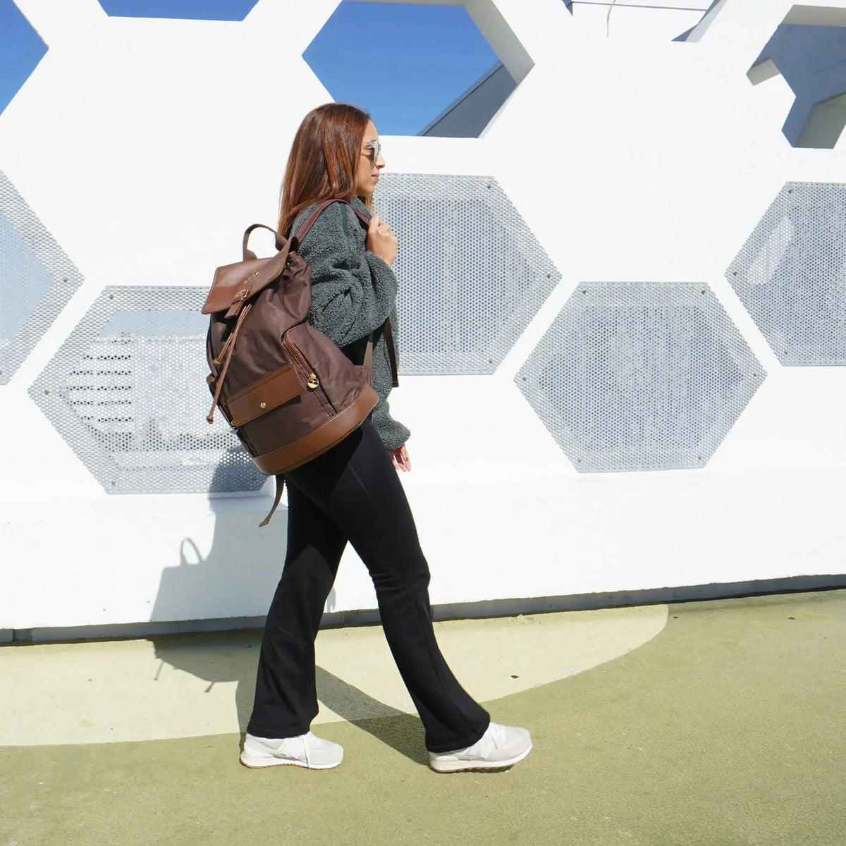 ELLE Eleganza 25L Monogram Backpack