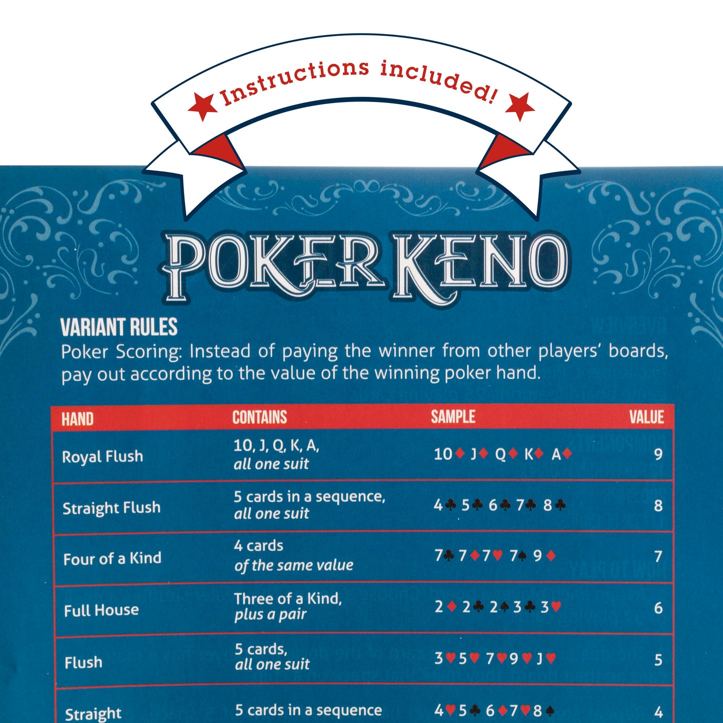 Poker Keno | Keno, Poker & Bingo Hybrid Card Game | Up to 12 Players | Chucklebox - Niksstuff