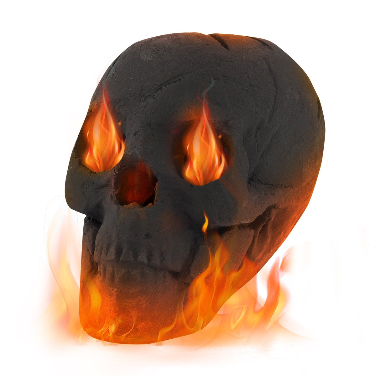 Halloween Fire Pit Skull – Ceramic Fibre Fire Decoration