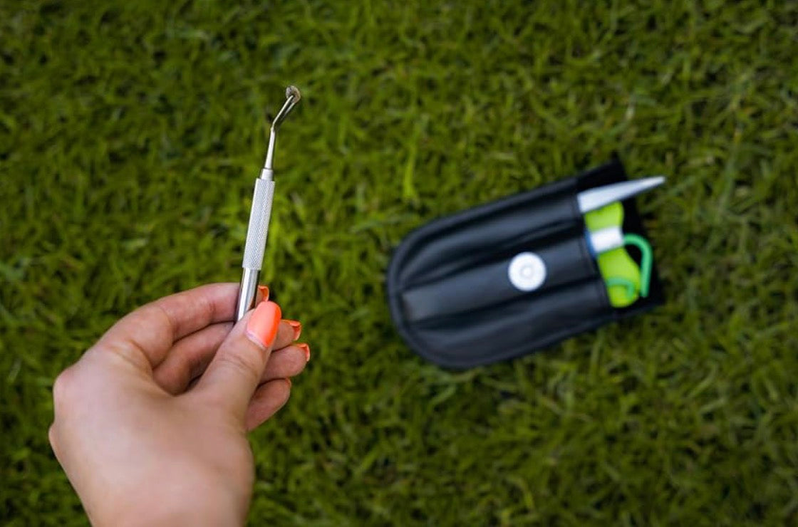 Pike Trail Tick Removal Kit | 6-in-1 | Stainless Steel Tweezers, Hooks, Tick Card & Leather Case