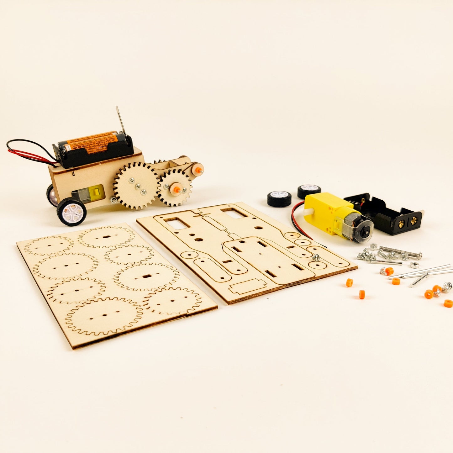 Gear Car DIY Kit | Educational STEM Toy for Kids Ages 8+ - Niksstuff
