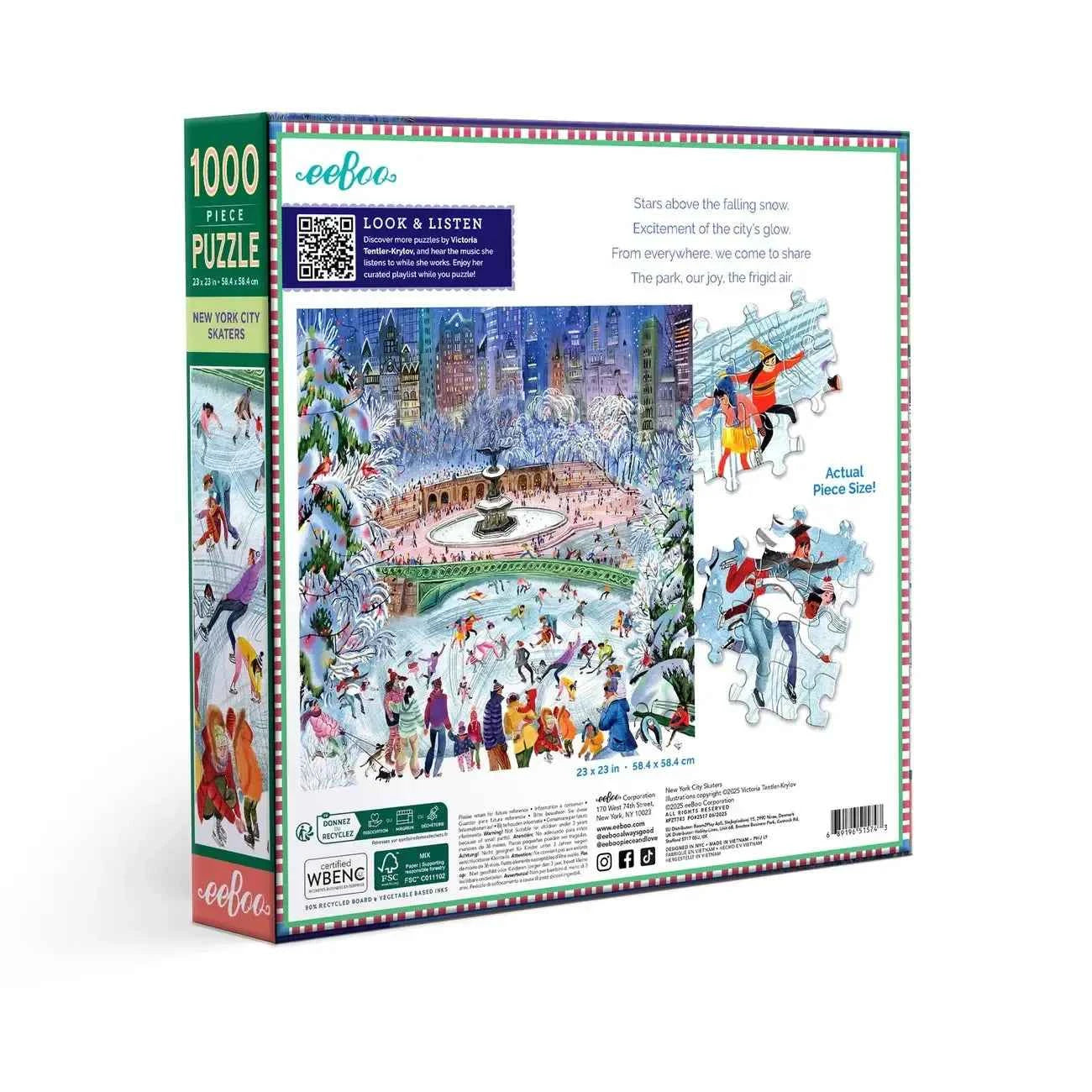 New York City Skaters 1000-Piece Jigsaw Puzzle by eeBoo