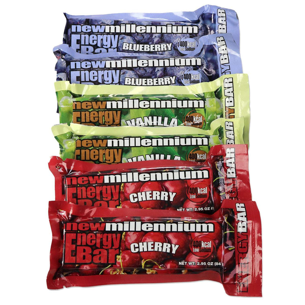 Millennium Food Bars Variety 6-Pack - 400 Calories 5-Year Shelf Life