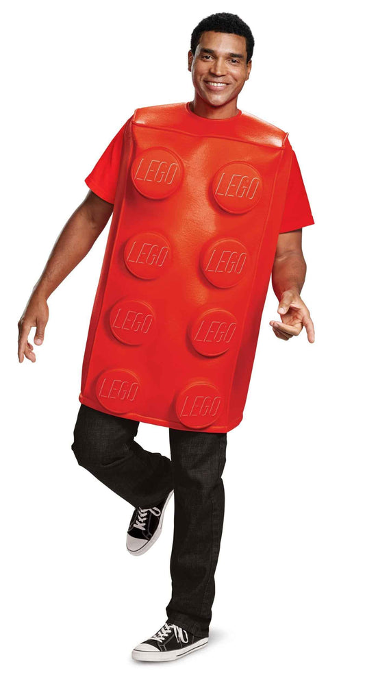 Lego Red Brick Tunic Adult Costume - Medium/Large