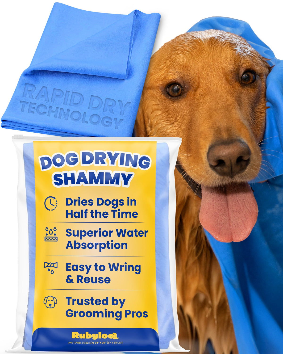 Dog Drying Shammy Towel