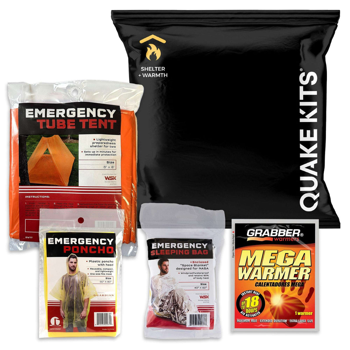 Quake Kits Emergency Shelter and Warmth Survival Pack
