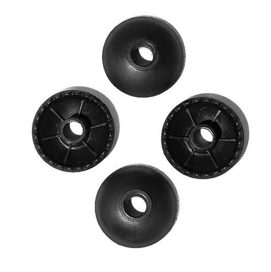 Pike Trail Trekking Pole Universal Mud Baskets | Set of 4 | Drainage Holes | Black