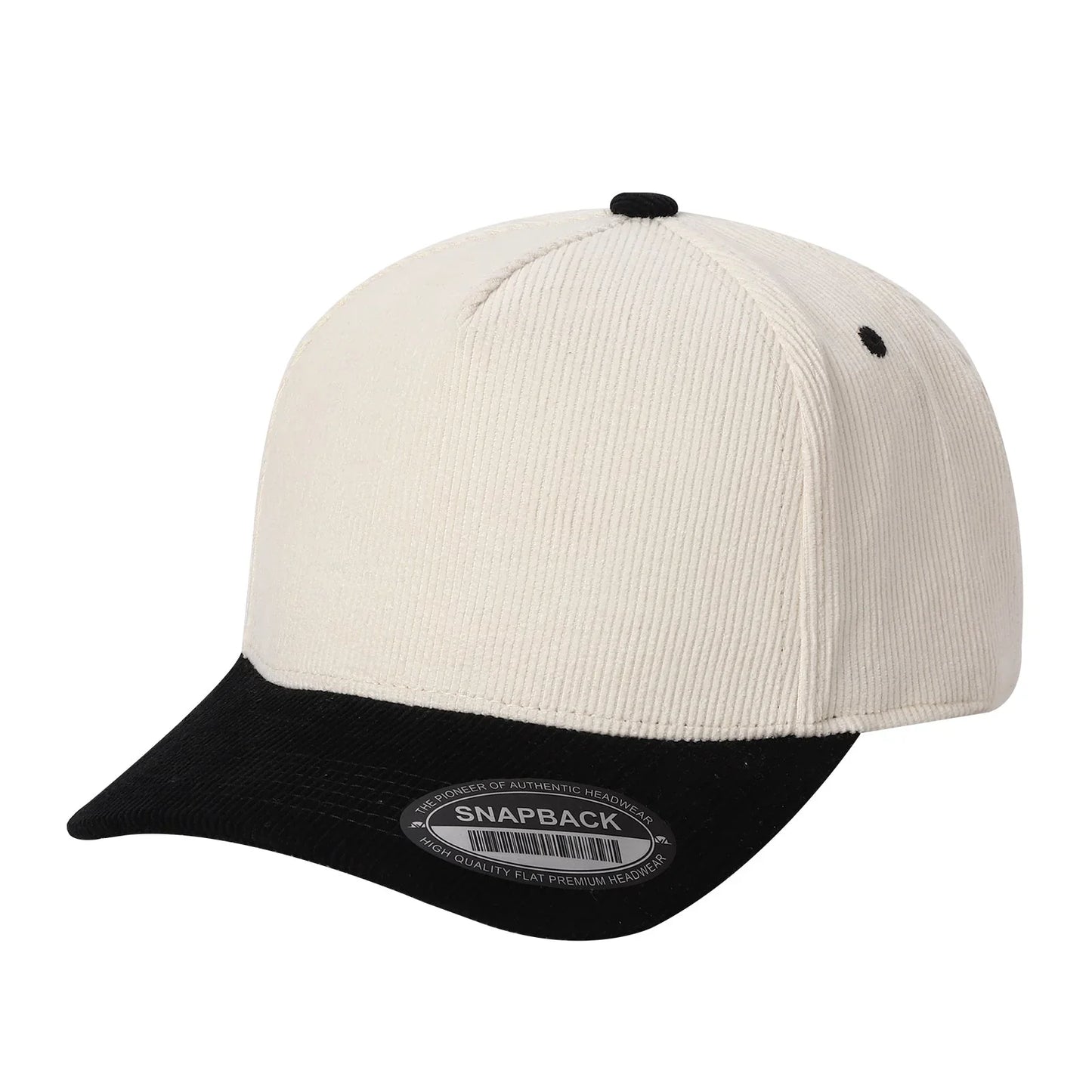 5-Panel Twill & Corduroy Baseball Cap | 14 Color Combos - Niksstuff