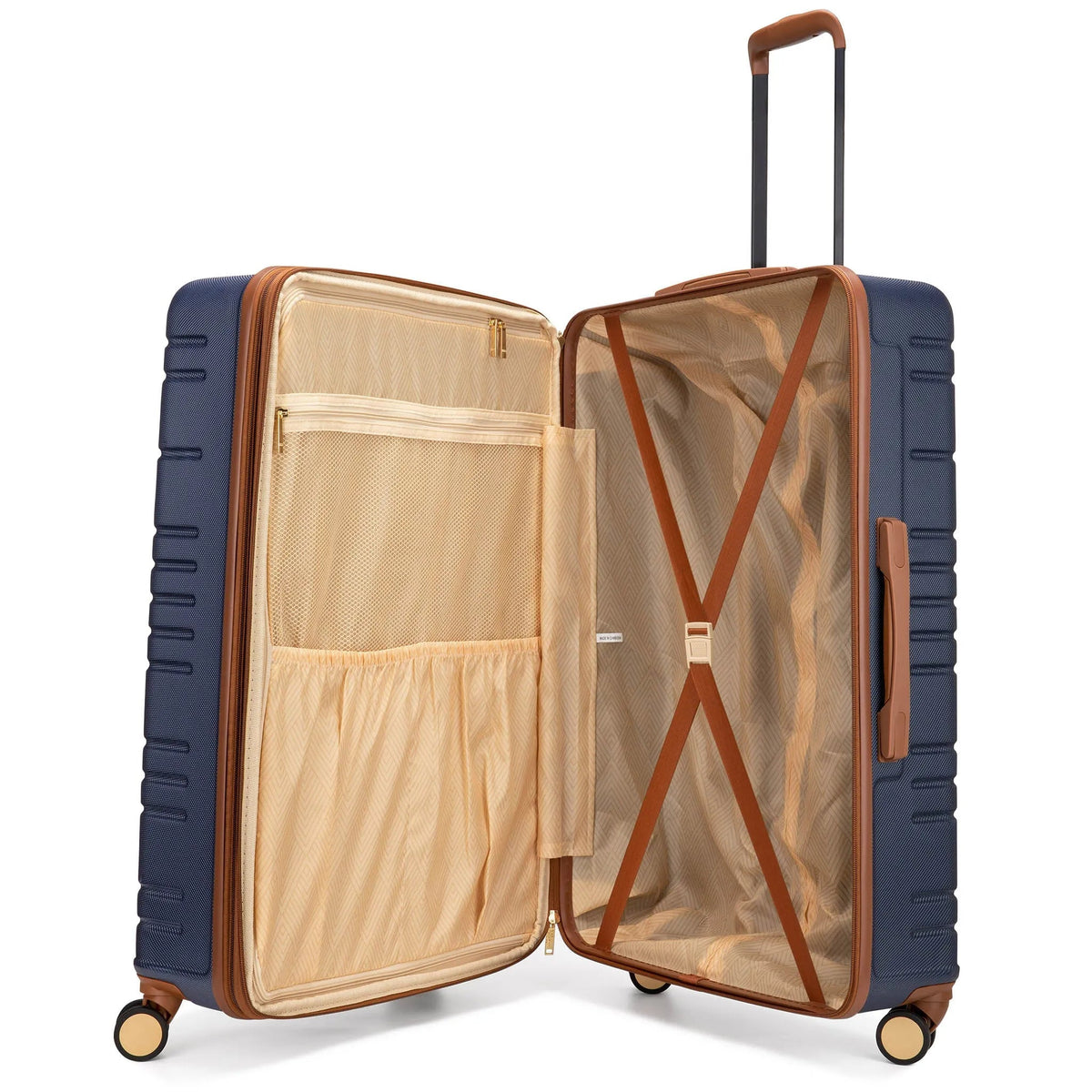 Miami CarryOn Brickell 3-Piece Expandable Luggage Set – ABS Shell, 360° Wheels