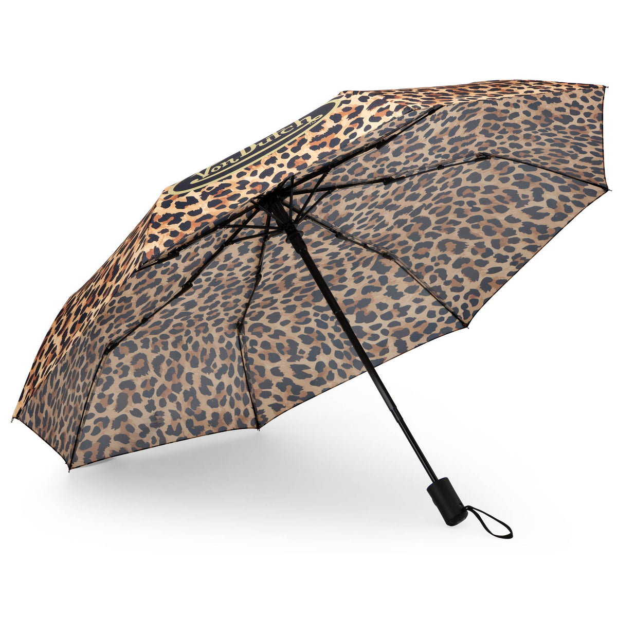 Von Dutch Leopard Compact Automatic Umbrella