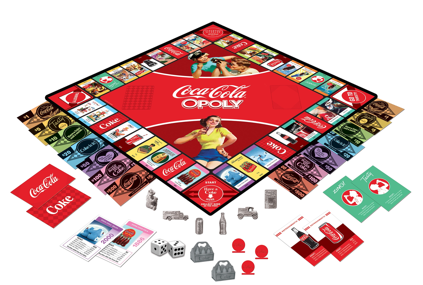Coca-Cola Opoly Board Game | Monopoly-Style Retro Collector's Game - Niksstuff