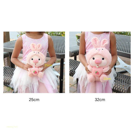 Boba Pig Stuffed Animal – Kawaii Bubble Tea Plush