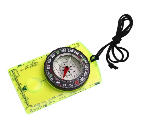 River Country Gear Backpacking Compass – Shockproof, Waterproof, 1.2 oz, Integrated Ruler