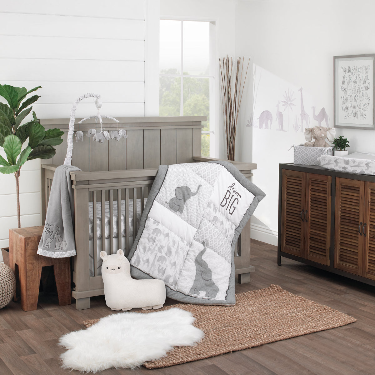 Little Love by NoJo Ivory Llama Sherpa Pillow