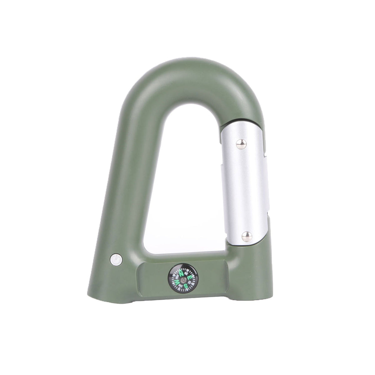 Carabiner Power Bank – 2,200mAh with LED Flashlight & Compass | Clip-On Charger for Hiking, Camping & Travel