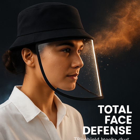 Fisherman Bucket Hat with Detachable Face Shield | UPF 50+ | Dustproof & Anti-Saliva | Unisex | iMounTEK