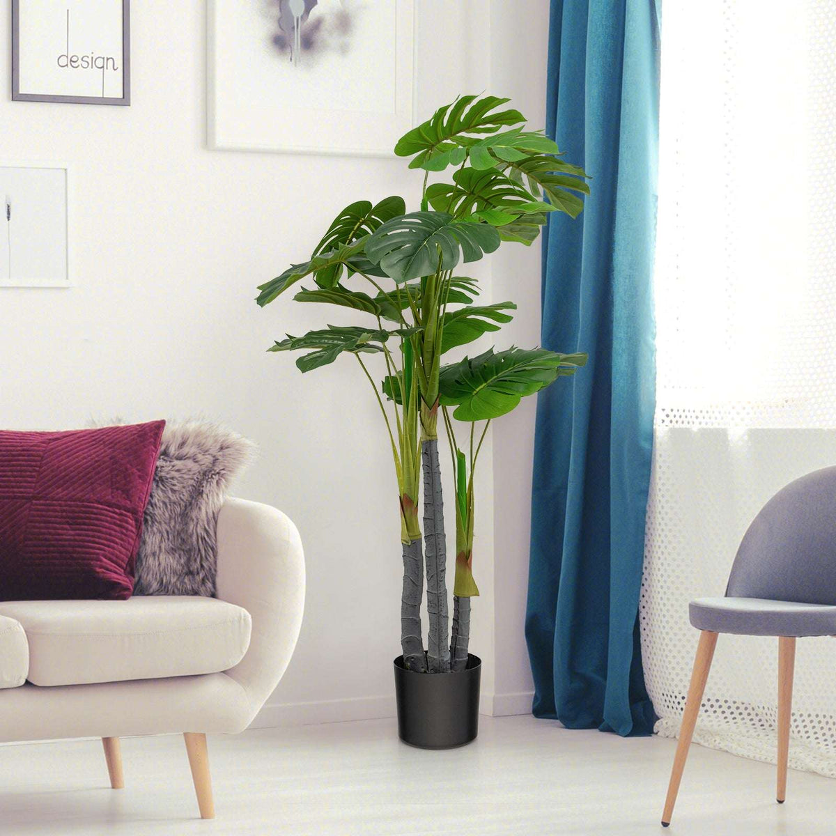 Green potted indoor plant