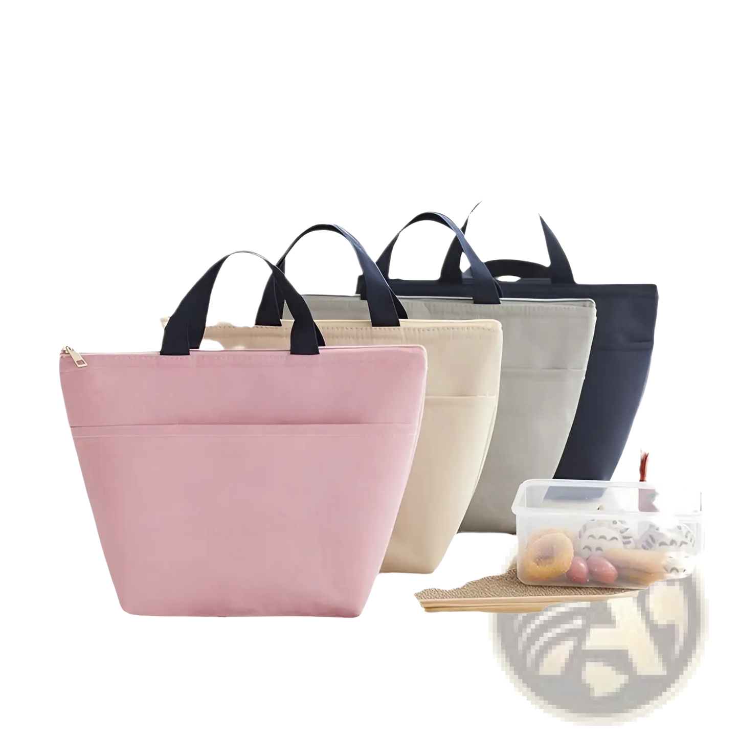 Insulated Oxford Bento Lunch Bag | Zipper Closure | 4 Colors | Heat & Cold Retention | ARBA Global - Niksstuff