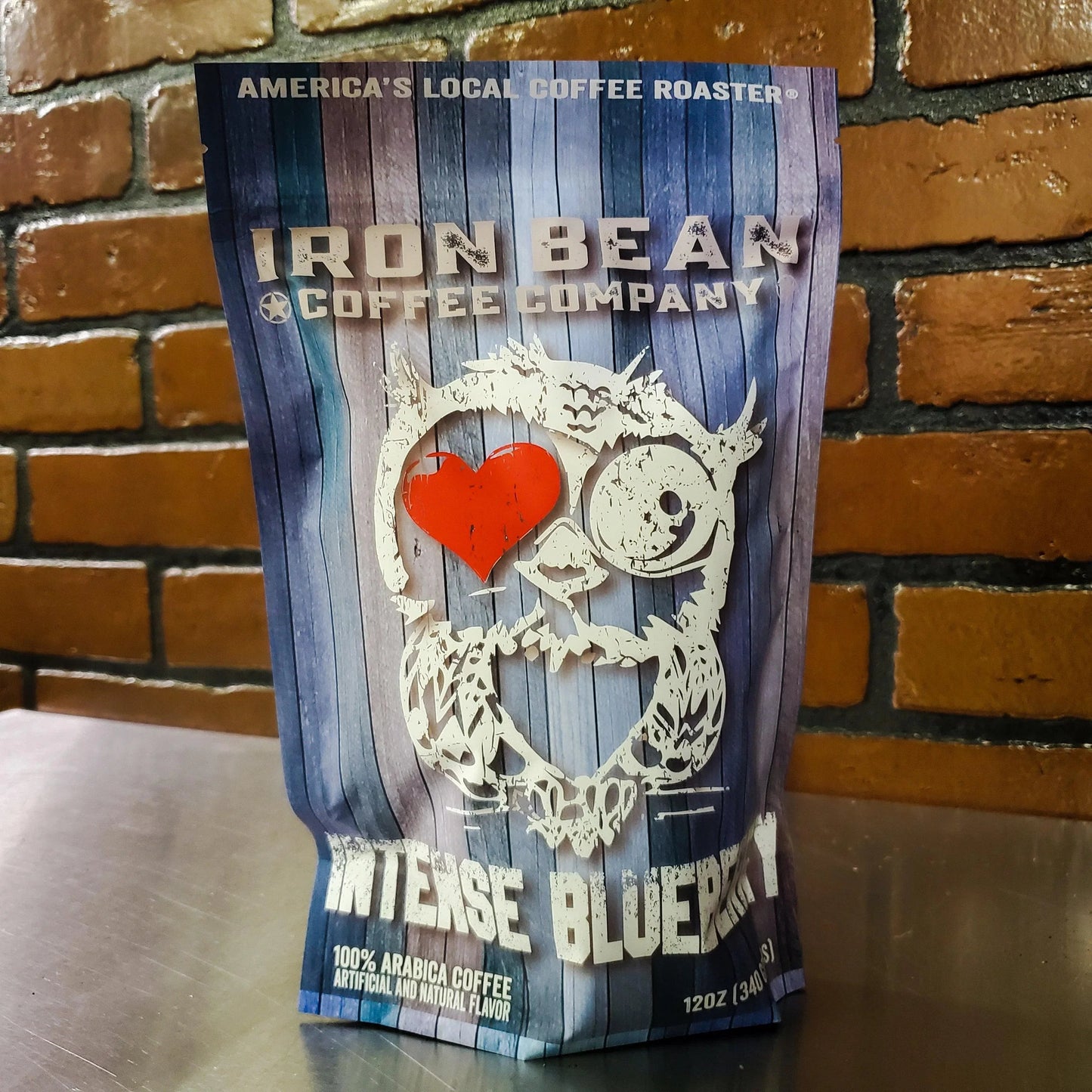 Intense Blueberry Flavored Coffee | 12oz | Whole Bean or Drip Grind | Iron Bean Coffee Company - Niksstuff