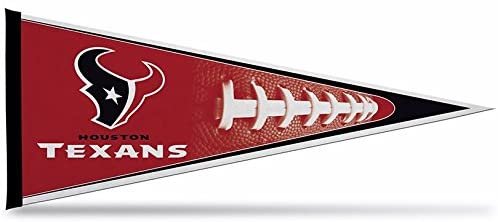 Houston Texans Soft Felt Pennant | 12×30" | Red Design | Officially Licensed | NFL