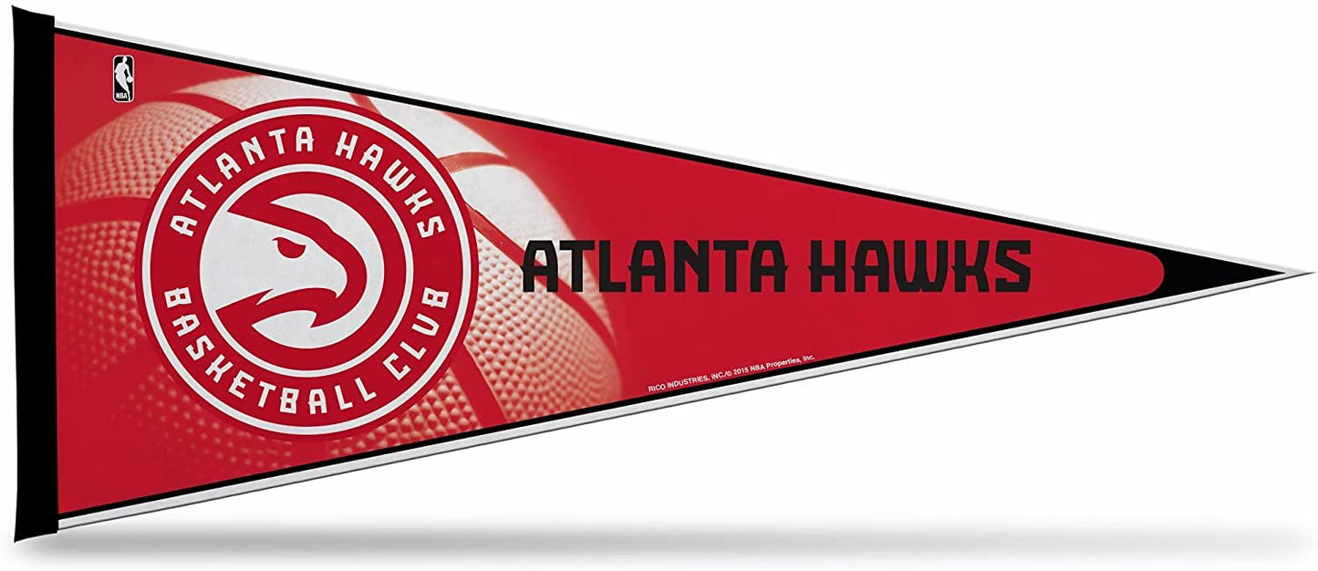 Atlanta Hawks Soft Felt Pennant | 12×30" | Primary Design | Officially Licensed | NBA